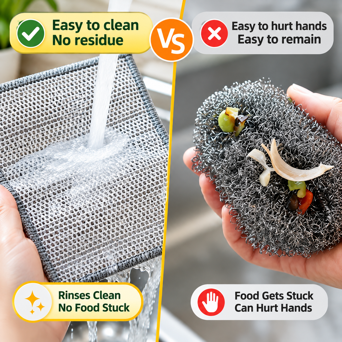 Swappy Two-Layer Non-Scratch Wire Cleaning Cloth – 10 Pcs