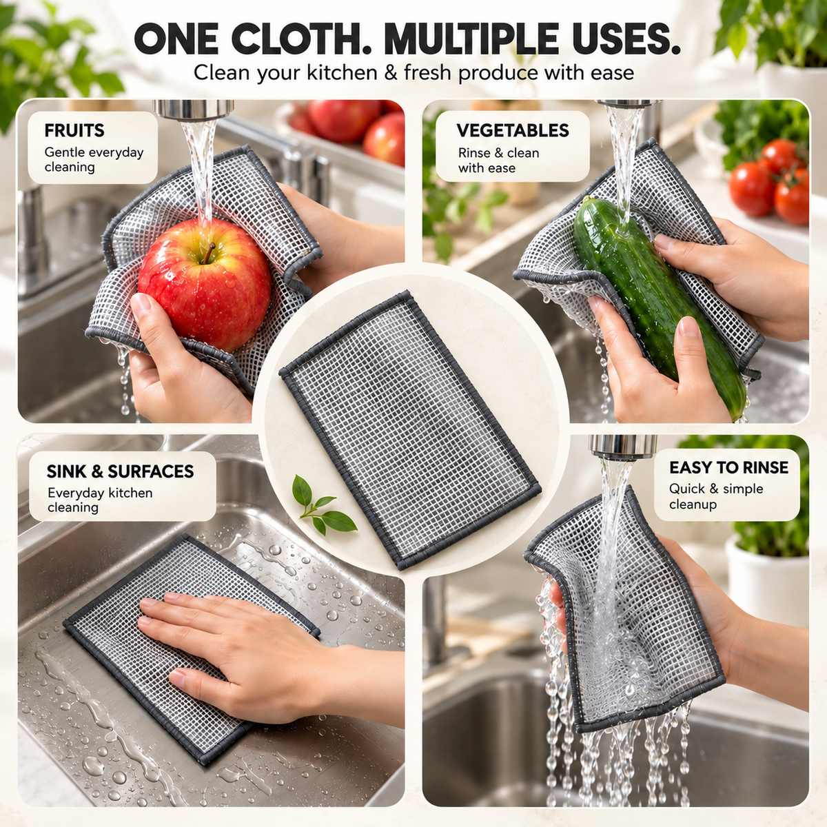 Swappy Two-Layer Non-Scratch Wire Cleaning Cloth – 10 Pcs