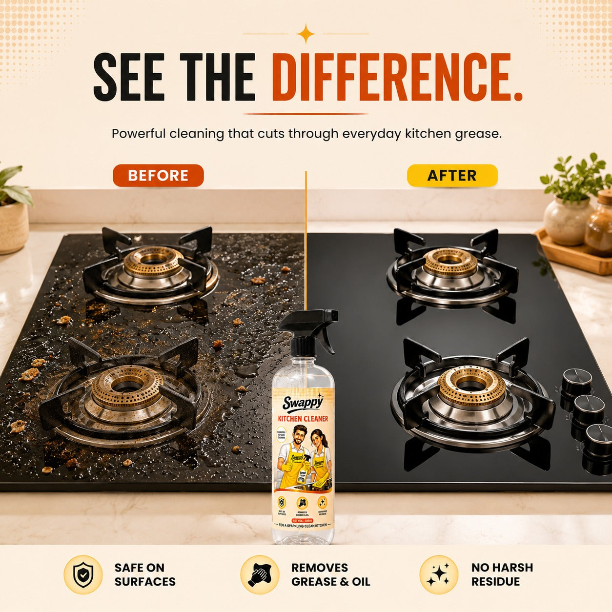 Swappy Kitchen Cleaner Spray – 500ml